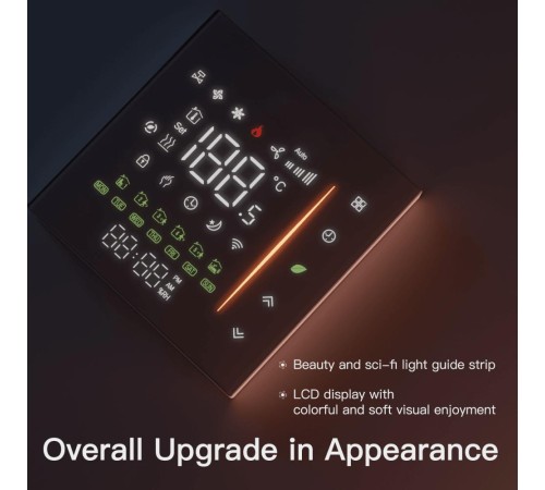 Термостат для электрических теплых полов Moes ZigBee Smart Thermostat черный модели ZHT-006 Термостат для электрических теплых полов Moes ZigBee Smart Thermostat черный модели ZHT-006