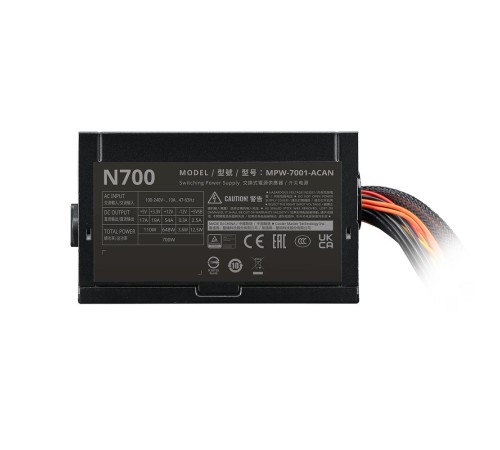 Блок питания 700 Ватт/ Power Supply Cooler Master Elite NEX N700, 700W, ATX, 120mm, 5xSATA, 2xPCI-E(6+2), 3xMolex, APFC, EU Cable Блок питания 700 Ватт/ Power Supply Cooler Master Elite NEX N700, 700W, ATX, 120mm, 5xSATA, 2xPCI-E(6+2), 3xMolex, APFC, EU Cable