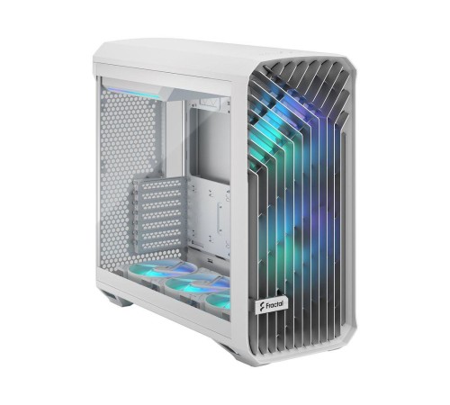 Корпус ПК без блока питания/ Case Fractal Design Torrent RGB TG Clear Tint, Full-Tower, 2x180mm + 3x140mm RGB, 2xUSB-A 3.2 + 1xUSB 3.2 Type-C E-ATX, SSI-CEB, SSI-EEB, ATX, mATX, mITX White