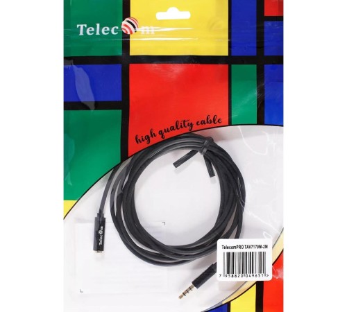Кабель/ Кабель удлинит 3.5 Jack (M) - 3.5 Jack (F), 2м Telecom PRO <TAV7179M-2M>