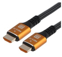 Кабель/ Кабель GoPower Ultra High Speed HDMI (m)-HDMI (m) 2.0м нейлон ver.2.1 8K 60Hz серый в пакете (1/150)