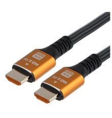 Кабель/ Кабель GoPower Ultra High Speed HDMI (m)-HDMI (m) 2.0м нейлон ver.2.1 8K 60Hz серый в пакете (1/150)