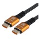Кабель/ Кабель GoPower Ultra High Speed HDMI (m)-HDMI (m) 2.0м нейлон ver.2.1 8K 60Hz серый в пакете (1/150)