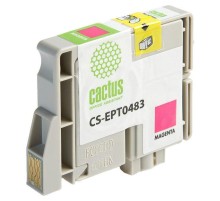 -/ Картридж струйный Cactus CS-EPT0483 T0483 пурпурный (14.4мл) для Epson Stylus Photo R200/R220/R300/R