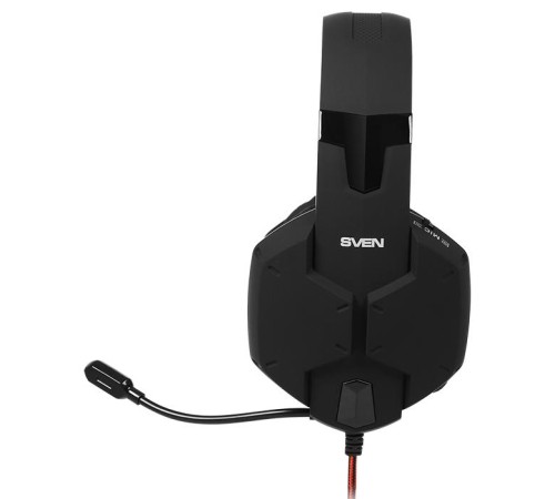 Игровые стереонаушники с микрофоном SVEN AP-G988MV, черный-красный Игровые стереонаушники с микрофоном SVEN AP-G988MV, черный-красный