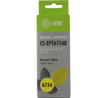 -/ Чернила Cactus CS-EPT6734B T6734 желтый 100мл для Epson L800/L810/L850/L1800