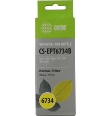 -/ Чернила Cactus CS-EPT6734B T6734 желтый 100мл для Epson L800/L810/L850/L1800