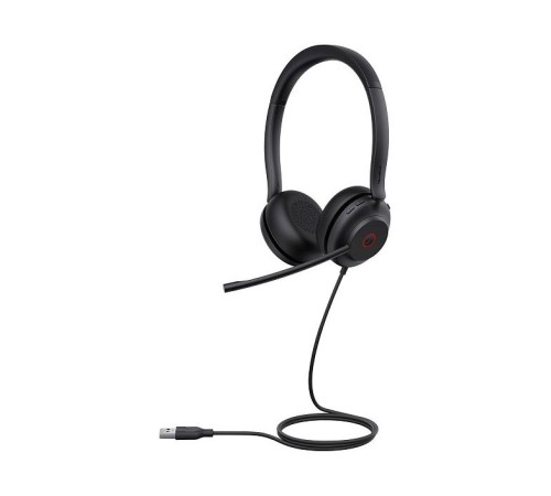 Гарнитура YEALINK UH35 Dual UC Дуо, Проводная, HD звук, шумоподавление, LED-индикатор, USB