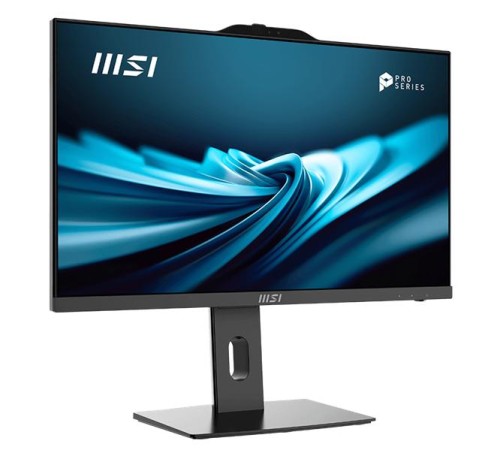 Моноблок MSI Pro AP242P 14M AiO 23,8" FHD(1920x1080)IPS AG Non-touch, Core i3-14100 (3.5GHz), 8Gb DDR5 (1x8Gb), 512GB SSD, Intel UHD,WiFi,BT,camera,WirelessKB&mouse Eng/Rus,noOS,1y w-ty,Black