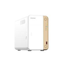 Сетевое хранилище без дисков/ channel QNAP TS-262-4G NAS 2 HDD trays, 2 x M.2 NVMe PCIe Gen 3 x1, 2-core Intel Celeron N4505  2.9 GHz, 4 GB RAM (4GB max), 1x2.5 Gigabit Ethernet , Slot PCIe Gen 3 x2, 2 USB 3.2 Gen 2 (10Gbps) Port, 2xUSB USB 2.0 port, 1xHD