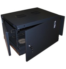 Шкаф Шкаф настенный Next, 12U 550x600, металлическая дверь, черный