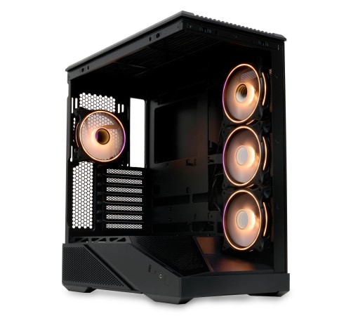 Корпус без блока питания/ Case HSPD F711, Panoramic Full Tower, Black, TG, 0.7 SPCC, 4x120mm ARGB (FN027) ATX, mATX, mITX 190/420/280mm 2x2.5", 2x3.5", 7xPCI 1xUSB-A 3.0, 1xUSB-C 445x235x475mm Корпус без блока питания/ Case HSPD F711, Panoramic Full Tower, Black, TG, 0.7 SPCC, 4x120mm ARGB (FN027) ATX, mATX, mITX 190/420/280mm 2x2.5", 2x3.5", 7xPCI 1xUSB-A 3.0, 1xUSB-C 445x235x475mm