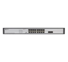 Коммутатор/ Unmanaged Switch 16x1000Base-T PoE, 2x1000Base-X SFP, PoE Budget 200W, Long-range PoE up to 250m, 19" w/brackets