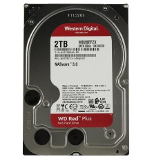 Жесткий диск/ HDD WD SATA3 2Tb NAS Red Plus 5400 128Mb 1 year warranty