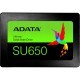 Твердотельный накопитель/ ADATA SSD Ultimate SU650, 256GB, 2.5" 7mm, SATA3, 3D TLC, R/W 520/450MB/s, IOPs 40 000/75 000, TBW 140, DWPD 0.5 (3 года)