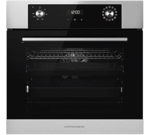 Встраиваемый духовой шкаф KUPPERSBERG/ Встраиваемый духовой шкаф KUPPERSBERG, High-Tech, объем 70 л, 13 режимов, электронное управление (утапливаемые переключатели, аналоговый дисплей), телескопические направляющие на одном уровне, максимальная температур