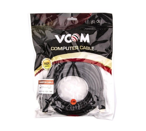 Кабель/ Кабель HDMI AM/DVI(24+1)M, 7.5м, CU, 1080P@60Hz, 2F, VCOM <CG484G-7.5M>