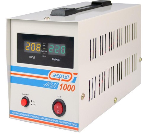 Стабилизатор АСН- 1000 ЭНЕРГИЯ с цифр. дисплеем/ Stabilizer ASN-1000 ENERGY with numbers. display Стабилизатор АСН- 1000 ЭНЕРГИЯ с цифр. дисплеем/ Stabilizer ASN-1000 ENERGY with numbers. display