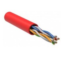 ITK Каб. в. п. U/UTP кат. 5E 4х2х24AWG solid LSZH 305м крас.