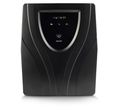 Источник бесперебойного питания SMARTWATT ИБП линейно-интерактивный SIN, мощность 1500/1050 ВА/Вт, напольный, LED индикация, Shuko CEE7/4 - 2 шт. , IEC C13 - 3 шт.