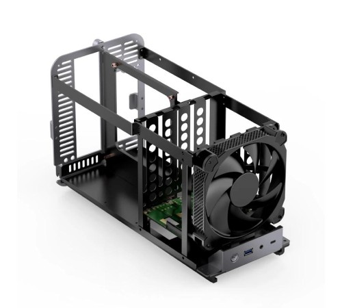 Корпус без блока питания/ Case JONSBO N1, Desktop SFF, 1x140mm, 1xUSB-A 3.0 + 1xUSB-C 3.2, SFX PSU Support, mITX Gray Корпус без блока питания/ Case JONSBO N1, Desktop SFF, 1x140mm, 1xUSB-A 3.0 + 1xUSB-C 3.2, SFX PSU Support, mITX Gray