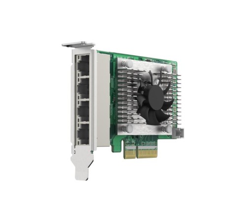 Сетевая карта/ QNAP QXG-2G4T-I225 4-port 2.5 GbE network expansion card, Controller I225-LM,  PCIe Gen2 x4, 3 x Brackets included (Full-height, Low-profile and Specialized for QNAP NAS)