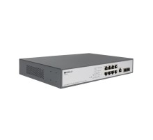 Коммутатор/ Managed L2 Switch 8x1000Base-T PoE, 2x1000Base-X SFP, PoE Budget 135W, RJ45 Console, 19" w/brackets