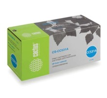 -/ Картридж лазерный Cactus CS-CC531A CC531A голубой (2800стр.) для HP CLJ CP2025/CM2320