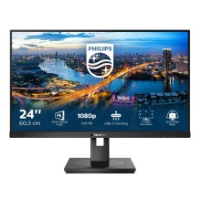 Монитор LCD 23.8'' 16:9 1920х1080(FHD) IPS, 75 Hz, 250 cd/m2, 1000:1, 50М:1, 4ms, HDMI, DP, USB-C, USB-Hub, Height adj, Pivot, Tilt, Swivel, Speakers, Black