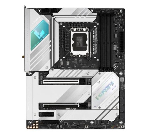 Материнская плата MAXSUN MS-iCraft Z790 WIFI, LGA1700, Z790, 4*DDR5, 4*SATA3, 4*M.2, 4*USB 3.2, 4*USB 2.0, Type-C, 1*PCIEx16, 2*PCIEx4, 1*PCIEx1, HDMI+DP, ATX