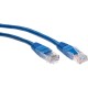 Патчкорд/ Патчкорд литой "Telecom" UTP кат.5е 0,5м синий