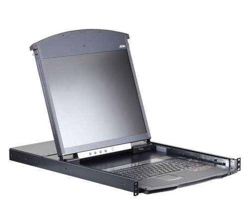 КВМ переключатель ATEN 1L/1R 16p C5 D.Rail LCD KVM over IP SW