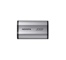 Твердотельный накопитель/ ADATA External SSD SD810, 500GB, Type-C, USB 3.2 Gen2х2, up to R/W 2000/2000 MB/s, 72.7x44x12.2mm, Silver (5 лет)