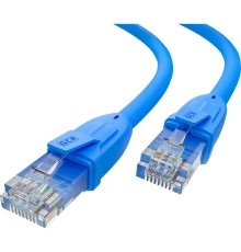 GCR Патч-корд прямой 0.75m UTP кат.6, синий, 24 AWG, ethernet high speed, RJ45, T568B, GCR-52399