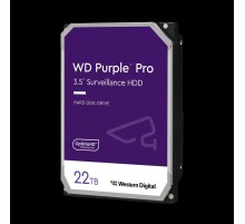 Жесткий диск/ HDD WD SATA3 22Tb Purple Pro 7200 512Mb 1 year warranty