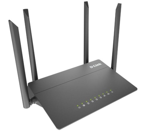 Маршрутизатор/ DIR-822/RU/R AC1200 Wi-Fi EasyMesh Router, 100Base-TX WAN, 4x100Base-TX LAN, 4x5dBi external antennas