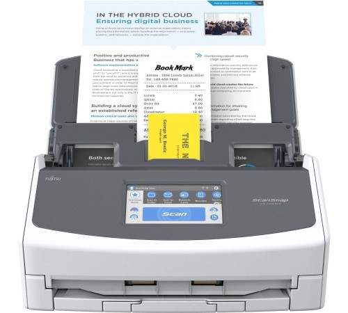 ScanSnap iX1600 Документ сканер А4, двухсторонний, 40 стр/мин, автопод. 50 листов, сенсорный дисплей, Wi-Fi, USB 3.2/ ScanSnap iX1600, Document scanner, A4, duplex, 40 ppm, ADF 50, TouchScreen, WiFi, USB 3.2 ScanSnap iX1600 Документ сканер А4, двухсторонний, 40 стр/мин, автопод. 50 листов, сенсорный дисплей, Wi-Fi, USB 3.2/ ScanSnap iX1600, Document scanner, A4, duplex, 40 ppm, ADF 50, TouchScreen, WiFi, USB 3.2