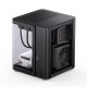 Корпус без блока питания/ Case JONSBO TK-1 Black 2.0, Mini-Tower, no fan, 1xUSB-A 3.2 + 1xUSB-C 3.2, mATX, mITX Black