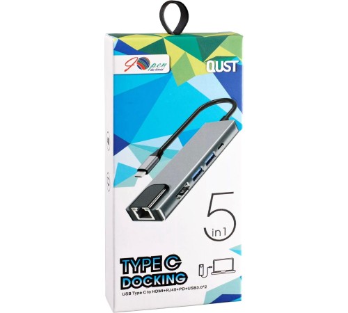 Адаптер/ Адаптер USB 3.1 Type-Cm ->HDMI A(m) 4K@30Hz, RJ45, 2XUSB3.0, PD, iOpen <ACU435M> Адаптер/ Адаптер USB 3.1 Type-Cm ->HDMI A(m) 4K@30Hz, RJ45, 2XUSB3.0, PD, iOpen <ACU435M>