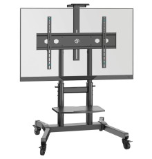 ONKRON мобильная стойка для ТВ 50"-90", макс 100кг, наклонная, чёрная TS1891