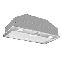 Встраиваемая вытяжка MONSHER/ Встраиваемая вытяжка, ширина 52 см, отвод/рециркуляция, 700 м3/час, механическое управление, 3 скорости, светодиодное освещение 2х1 Вт, металлические жироулавливающие фильтры, угольный фильтр KFM 101 (опция), цвет стальной ПР