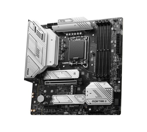 Материнская плата/ MB MSI INTEL B760 s1700, 4xDDR5(256GB), HDMI 2.1/DP, 1xPCIe 5.0x16, 1xPCIe 3.0x4, 1xLAN (2.5GbE), Wi-Fi, BT, 4xSATA 6Gb/s, 3xM.2, 1xUSB-C, 3xUSB 3.2, 4xUSB 2.0, mATX Материнская плата/ MB MSI INTEL B760 s1700, 4xDDR5(256GB), HDMI 2.1/DP, 1xPCIe 5.0x16, 1xPCIe 3.0x4, 1xLAN (2.5GbE), Wi-Fi, BT, 4xSATA 6Gb/s, 3xM.2, 1xUSB-C, 3xUSB 3.2, 4xUSB 2.0, mATX
