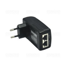 PoE-инжектор OSNOVO Midspan-1/151GA PoE-инжектор Gigabit Ethernet на 1 порт. Совместим с оборудованием PoE IEEE 802.3af. Мощность PoE на порт - до 15.4W. Напряжение PoE - 50V(конт. 4,5(+); 7,8(-)). Порты: вх. - 1