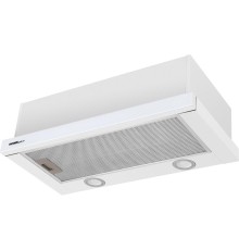 ВЫТЯЖКА HOMSair Flat 60 White/ встраиваемая, колыбельное управление, 2 скорости, 520 м3/ч, до 20 м2, 45 дБ, угольный фильтр CF110 - 1 шт, ШхВхД: 600х176х280 мм, белый цвет