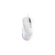 Мышь игровая проводная Dareu EM908 White (белый), DPI 600-10000, подсветка RGB, USB кабель 1,8м, размер 122.36x66.79x39.83мм (Мятая упаковка)