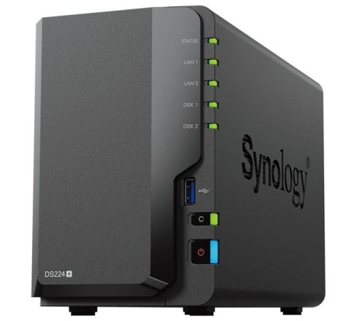 Системы хранения данных Synology DC 2,0GhzCPU/2Gb(6)/RAID0,1/upto 2HP HDD SATA(3.5', 2.5')/2xUSB3.2/2xGbE/iSCSI/2xIPcam(up to 25)/1xPS /1YW (repl DS220+)