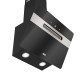 Вытяжка Franke/ Best, Вытяжка наклонная STERLING 60 BK, 60 см, 1400 м3/ч, сенсорное управление, LED освещение, 69 дБ, Угольный фильтр Ф-10 (опция), цвет черный