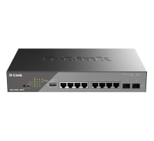 Сетевой коммутатор/ Smart L2 Surveillance Switch 8х1000Base-T PoE, 2x1000Base-X SFP, PoE Budget 130W, Long-range PoE up to 250m