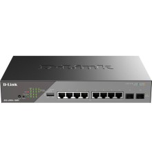 Сетевой коммутатор/ Smart L2 Surveillance Switch 8х1000Base-T PoE, 2x1000Base-X SFP, PoE Budget 130W, Long-range PoE up to 250m