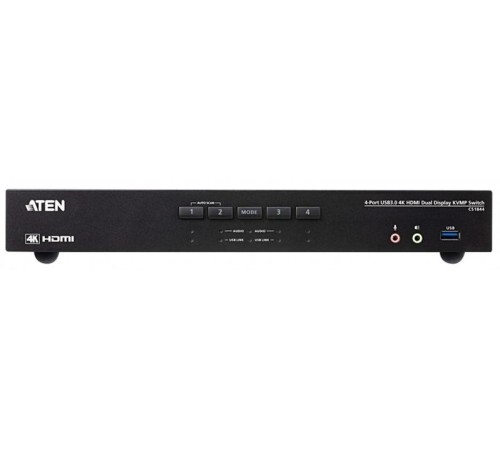 КВМ переключатель ATEN 4-Port USB3.0 4K HDMI Dual Display KVMP Switch